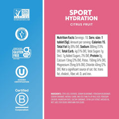 Nuun Sport tablet in bottle highlighting vegan gluten-free formula
