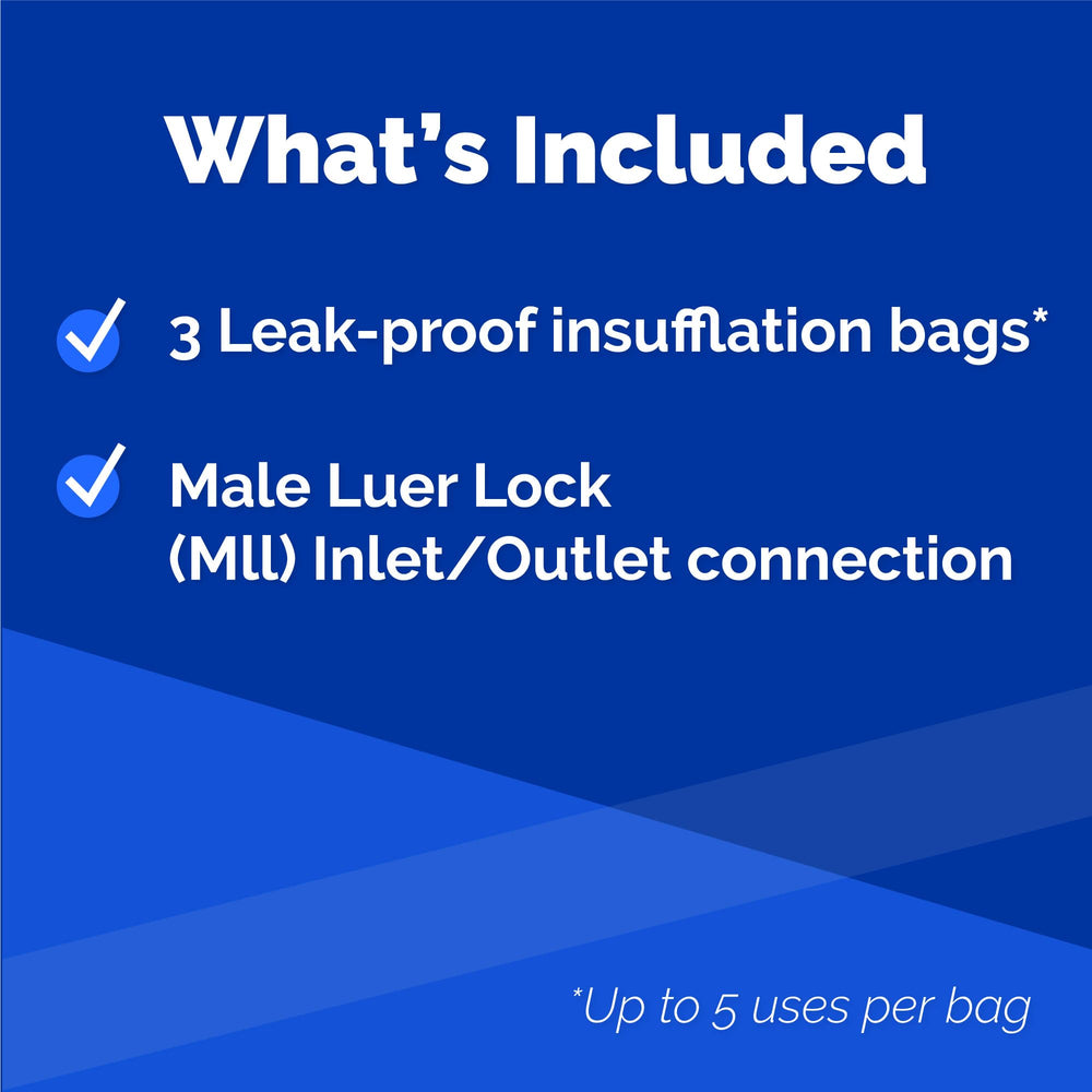 Nuvalsa 3-chamber ozone bag with 750ml capacity for higher-volume therapy