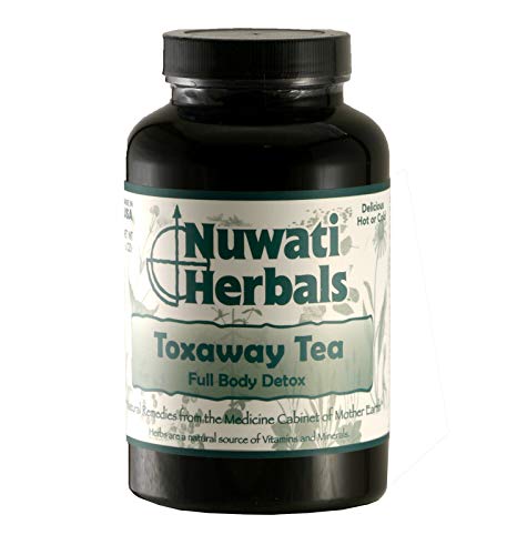 Nuwati Toxaway Tea bag closeup showing herbs for cleansing and refreshment