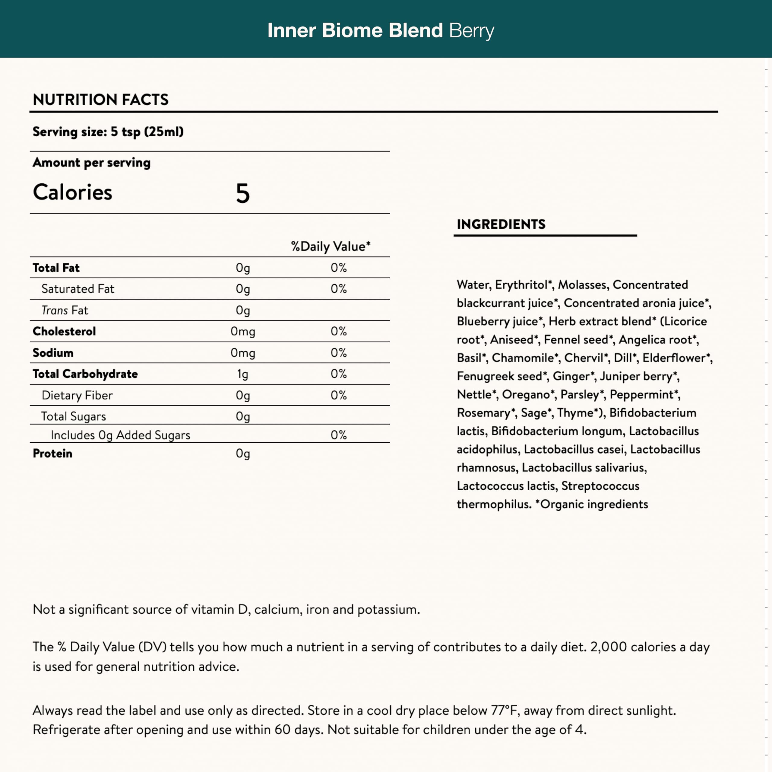 Nuzest Inner Biome Blend daily-use bottle - easy routine for gut balance