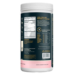 Nuzest powder in a glass ready for a smoothie shake.