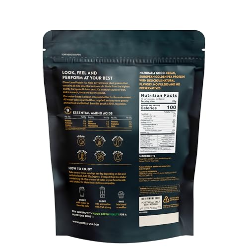 Nuzest pea protein scoop showing protein portion for active lifestyles