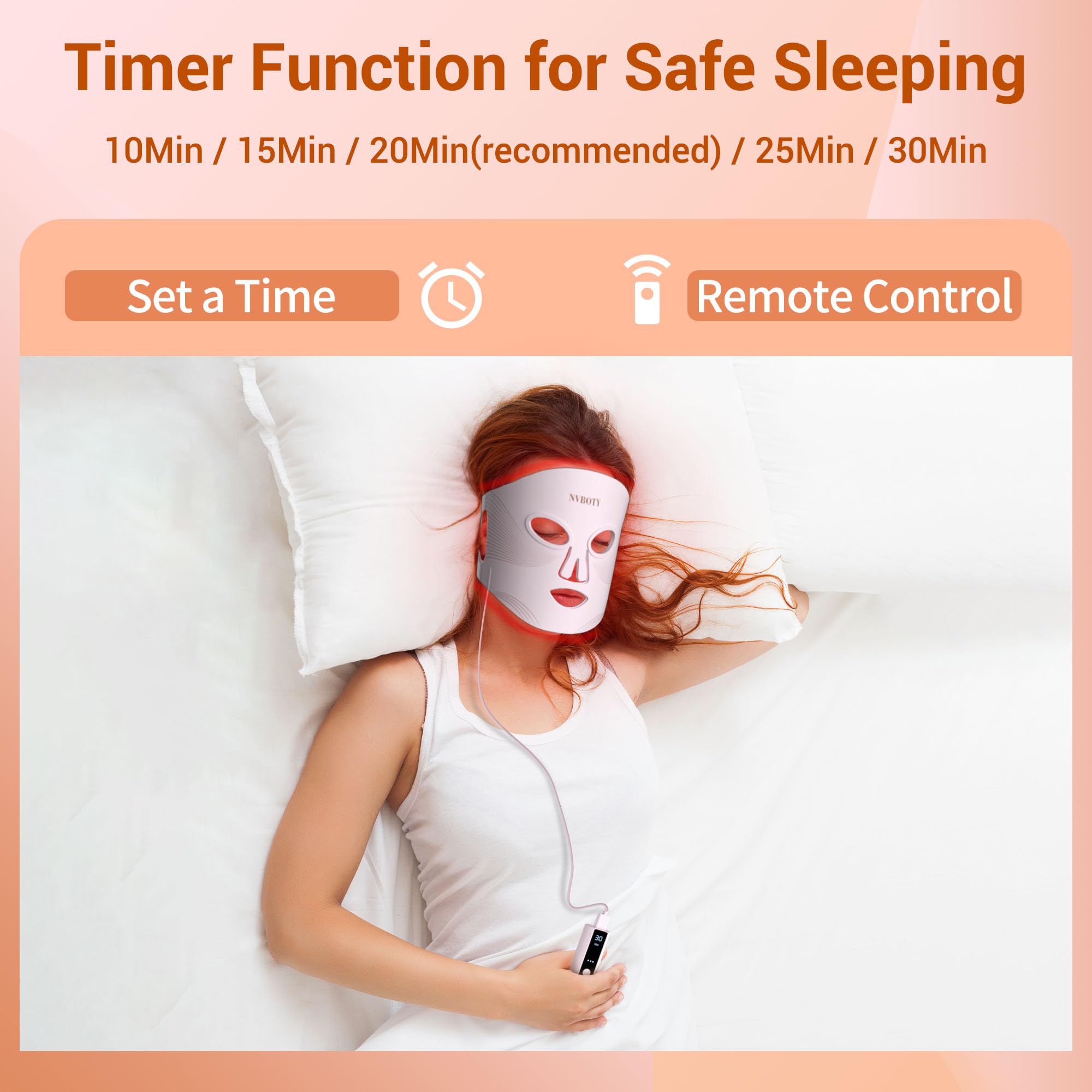 NVBOTY remote control shown for easy timer and session control