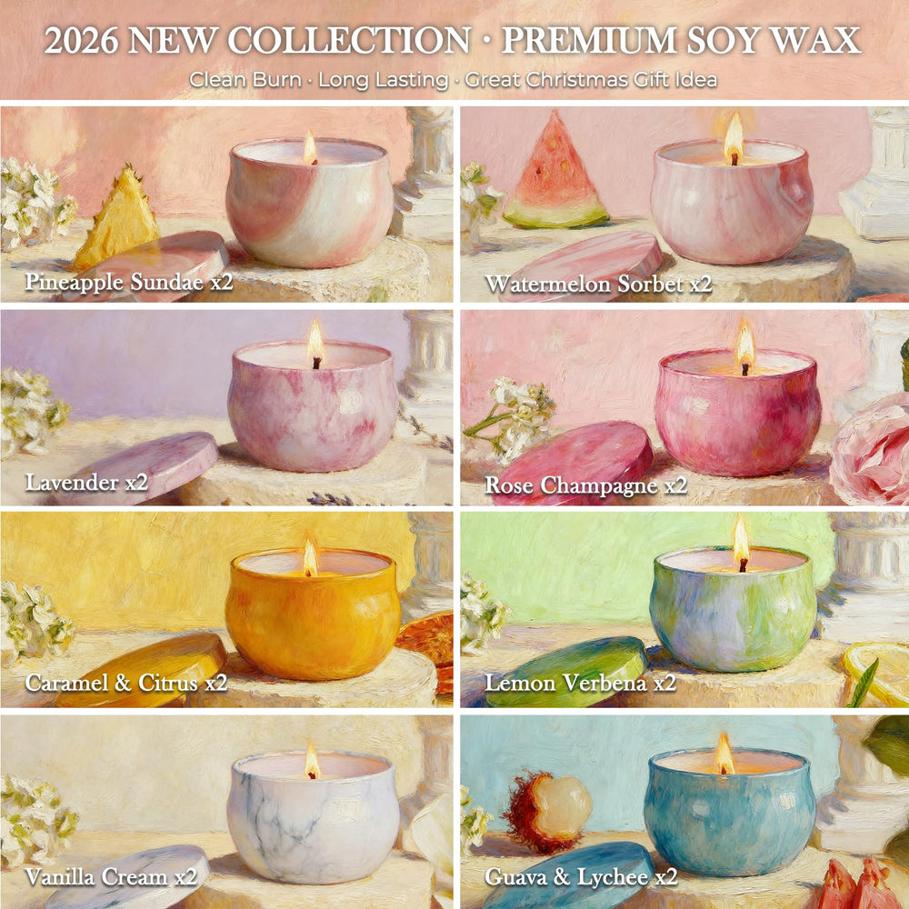NVGCX soy wax candle tins offer clean burn and long-lasting fragrance.