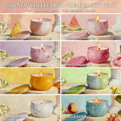 NVGCX soy wax candle tins offer clean burn and long-lasting fragrance.
