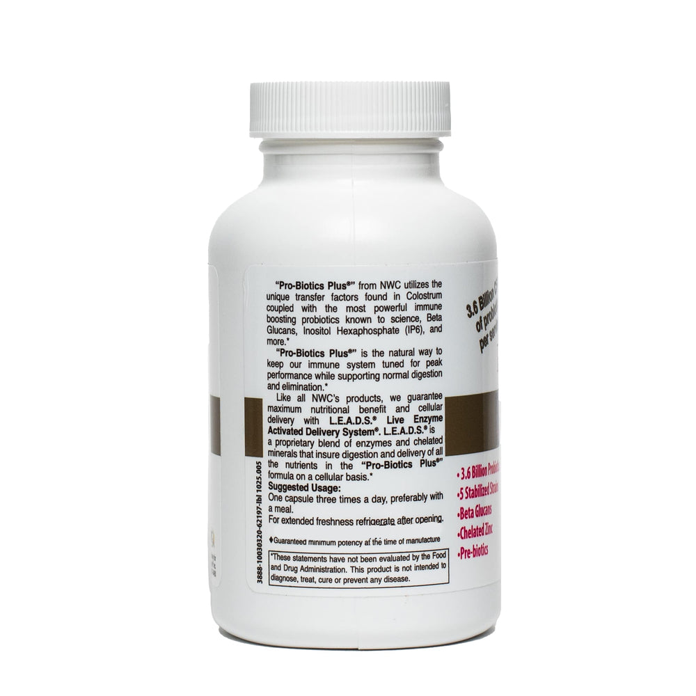 NWC Naturals Pro-Biotics Plus L.E.A.D.S. delivery system enhances absorption