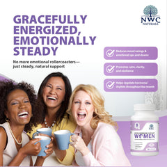 NWC Naturals Ultra-Hormone Support label highlighting B vitamins and adaptogens.