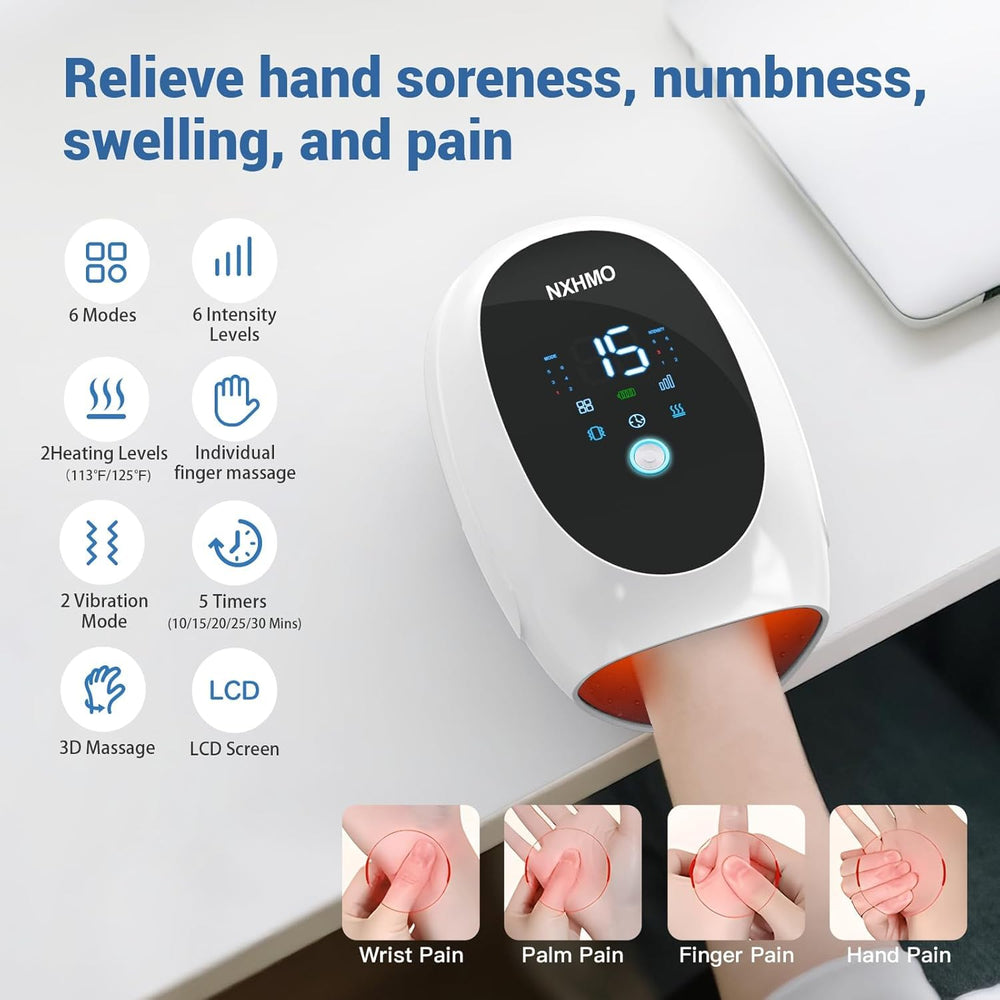 NXHMO 13-airbag compression targets wrist for fatigue relief