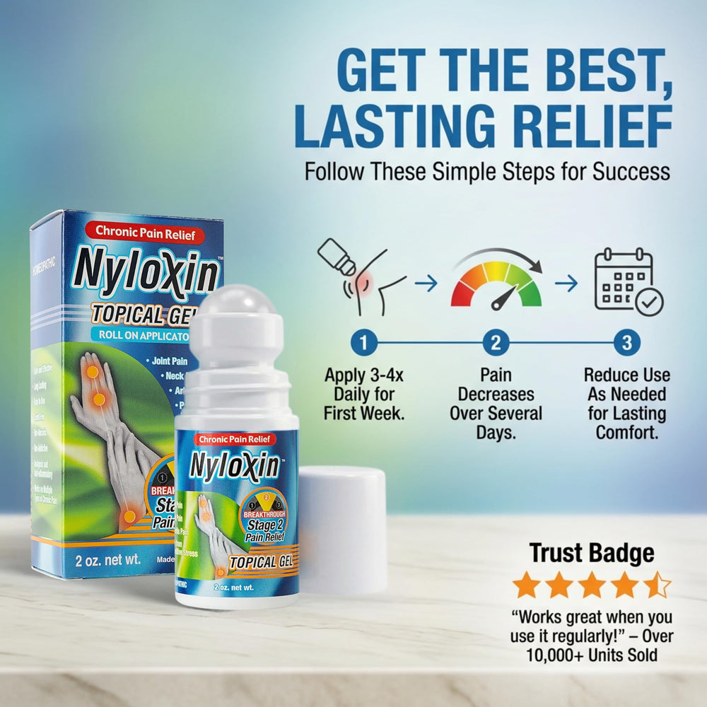 Nyloxin Anti-inflammatory gel provides smooth, non-sticky relief.