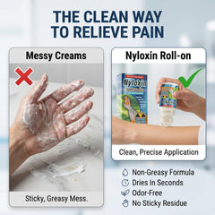 Nyloxin extra-strength roll-on glides on for fast absorption.