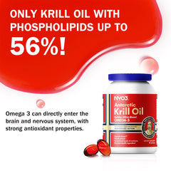 NYO3 Krill Oil Antarctic harvest concept emphasizes sustainable sourcing.