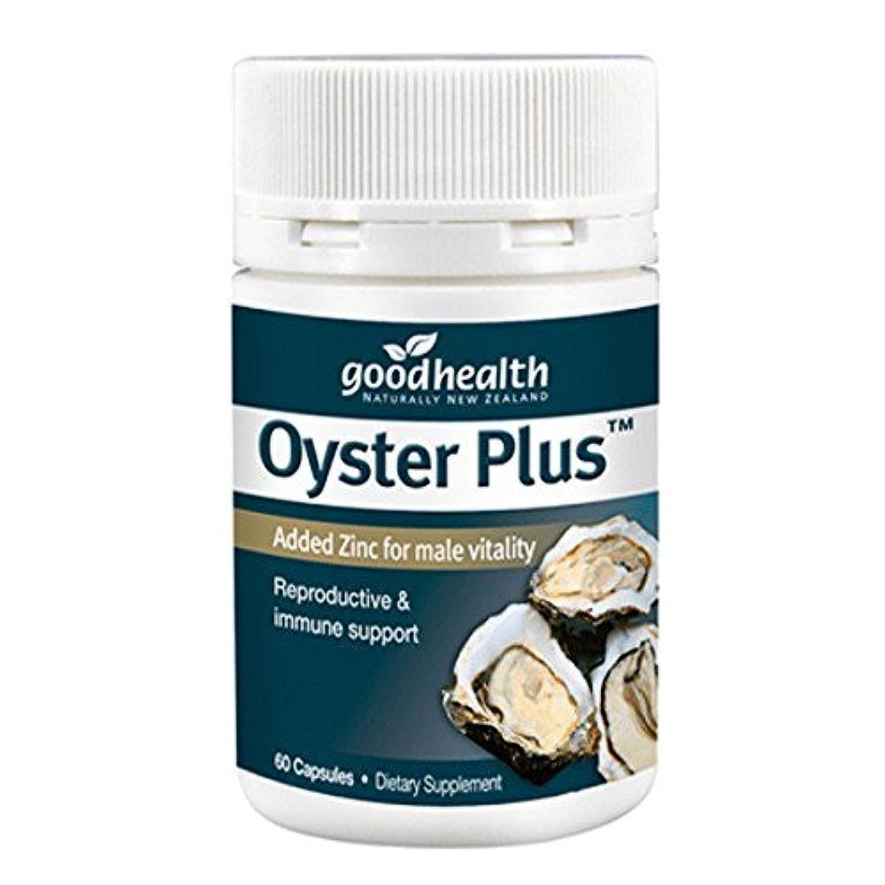 NZ Good Health Zinc Plus Oyster Extract bottle supports immune health and daily vitality.