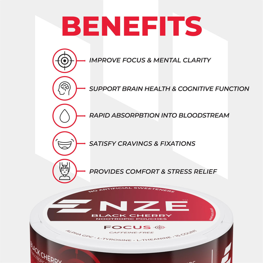 NZE brand logo on pack reinforces quality and USA manufacturing.
