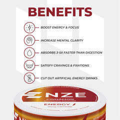 NZE Cinnamon open can with ready-to-use pouches.