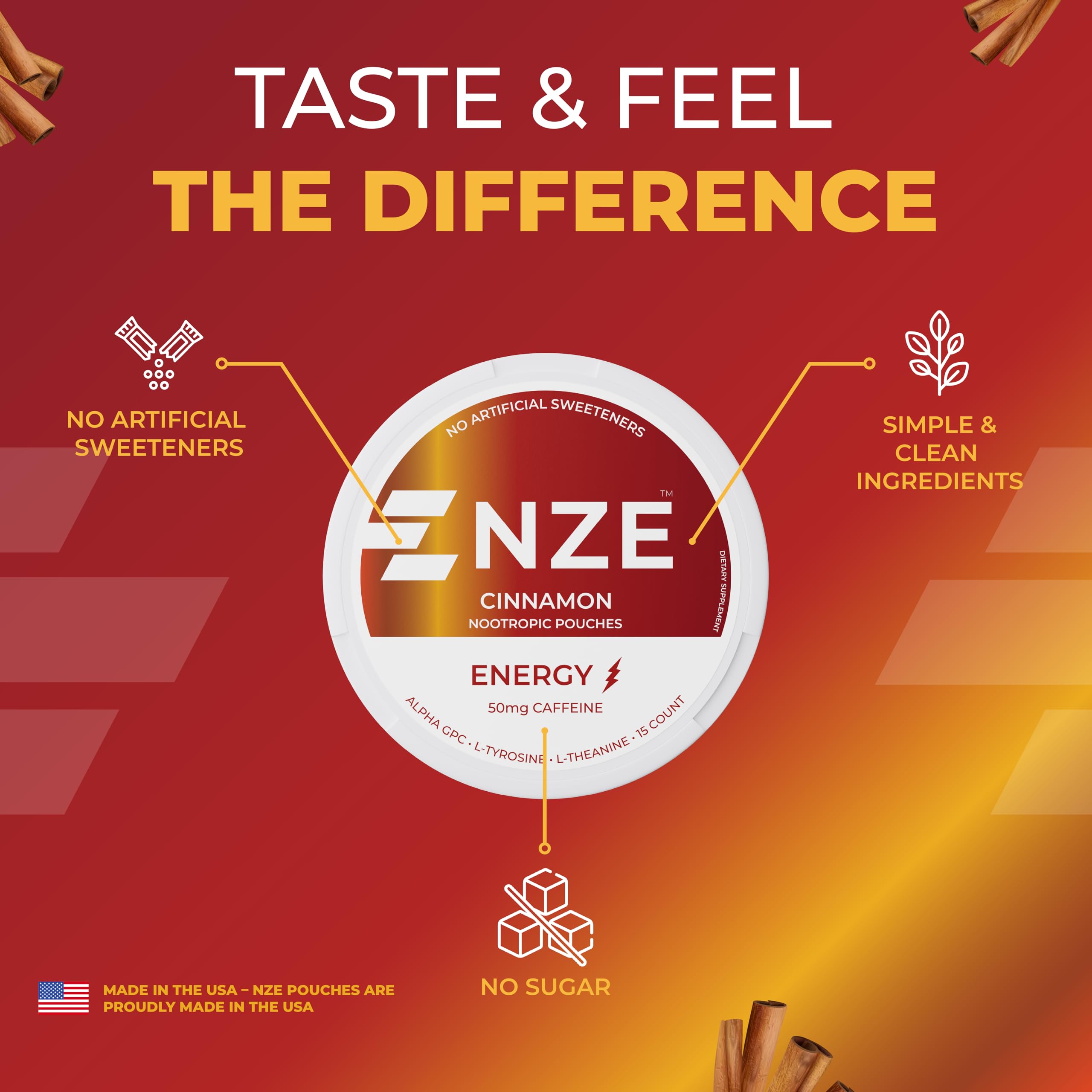NZE Caffeine Nootropic Pouches mouth-delivery absorption speeds energy