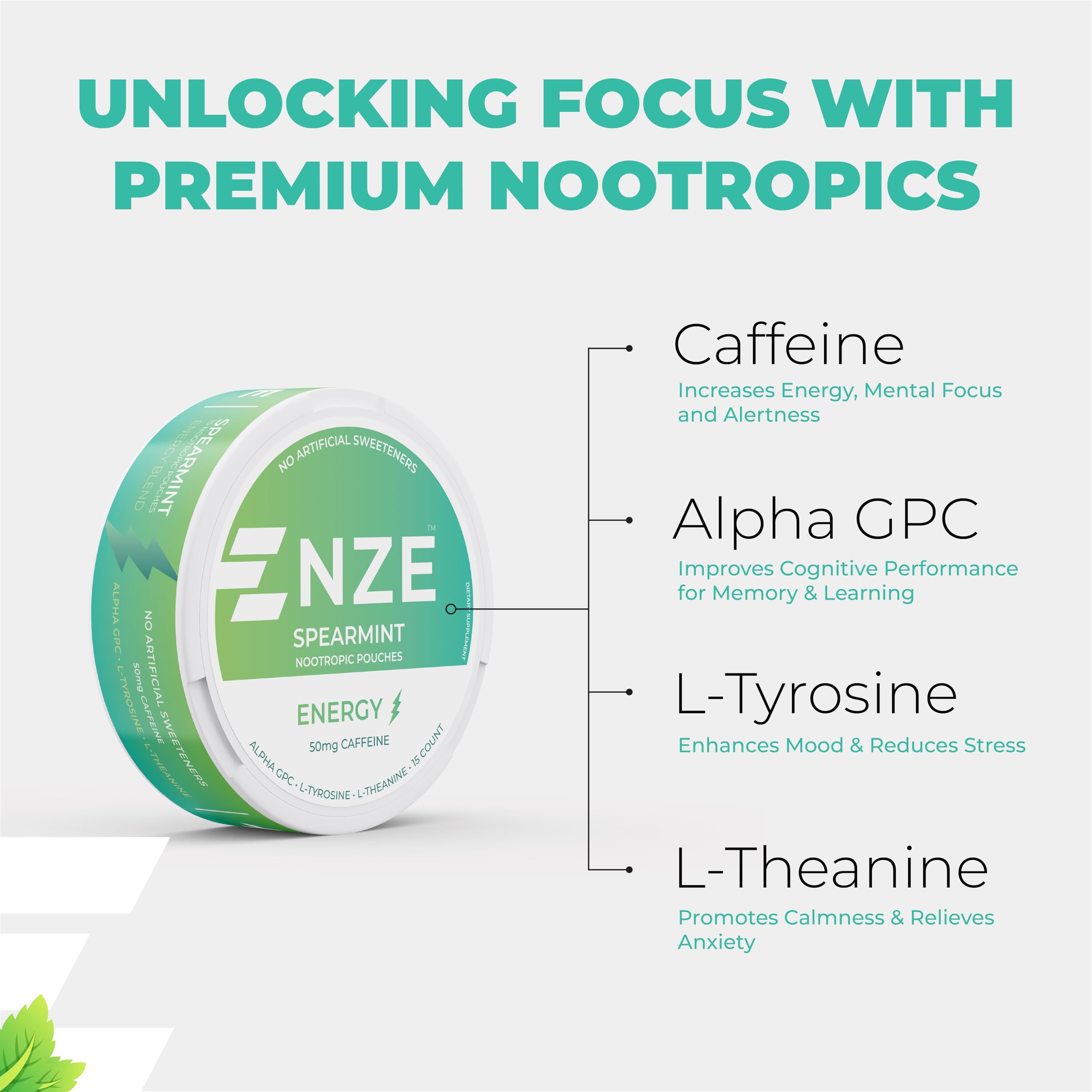 NZE label close-up showing monk fruit and stevia sweetness