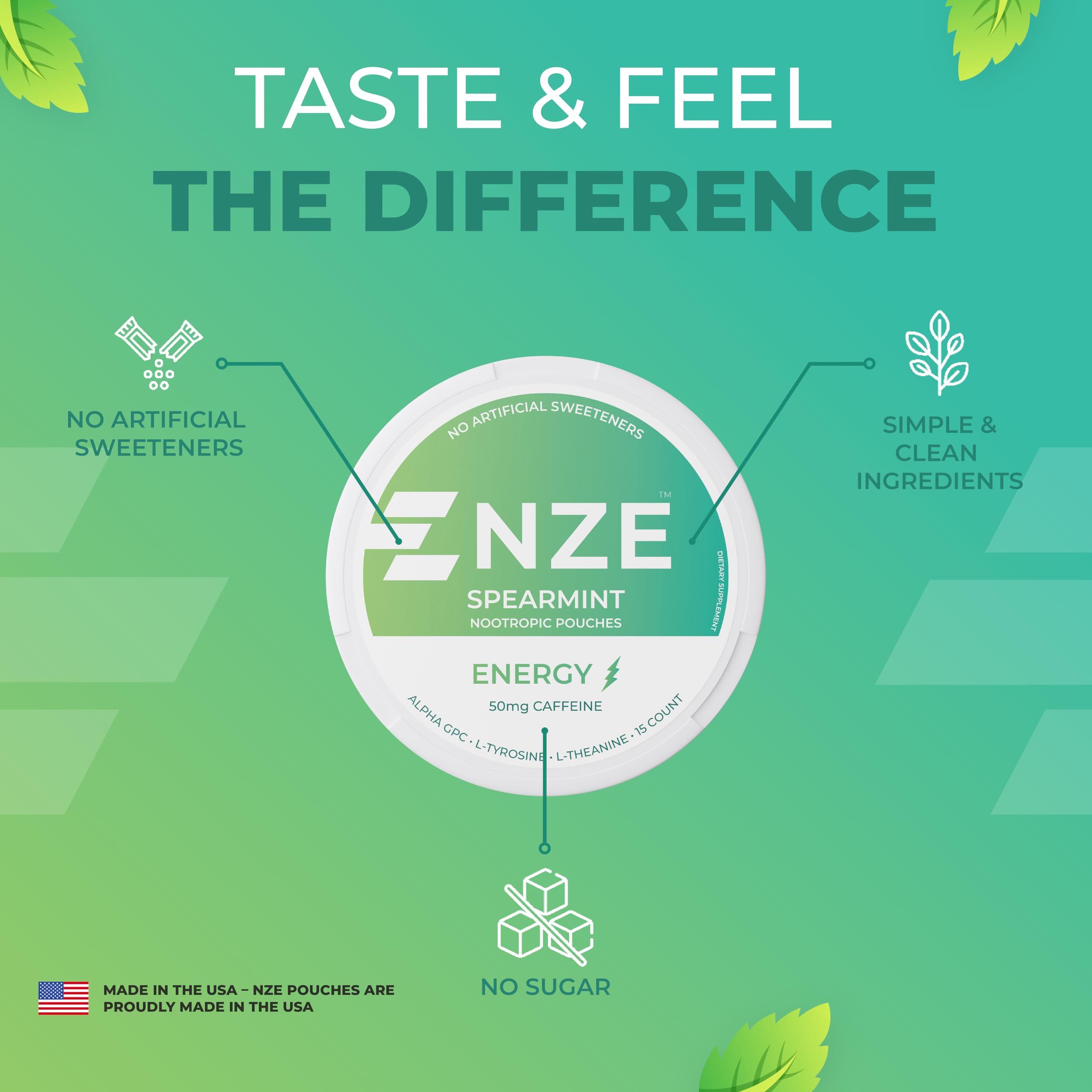 NZE pack side view with USA-made mark