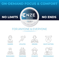 NZE Focus packaging close-up emphasizing premium ingredients