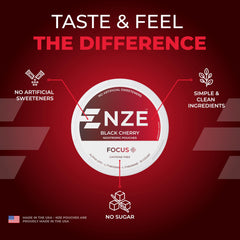 NZE label highlights 50mg L-Theanine, Alpha GPC and L-Tyrosine.