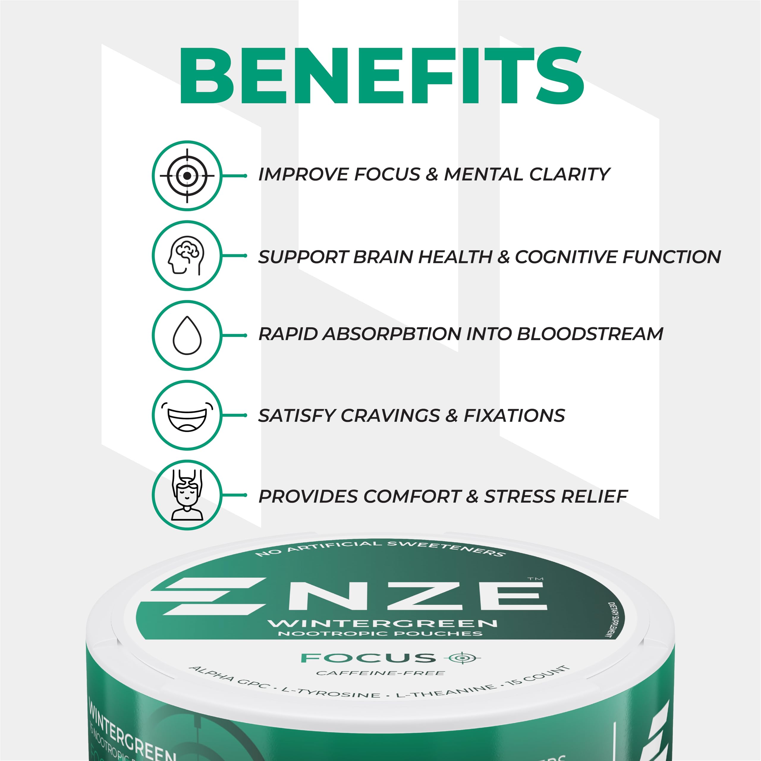NZE USA-made ingredients label on can signaling high-quality formulation