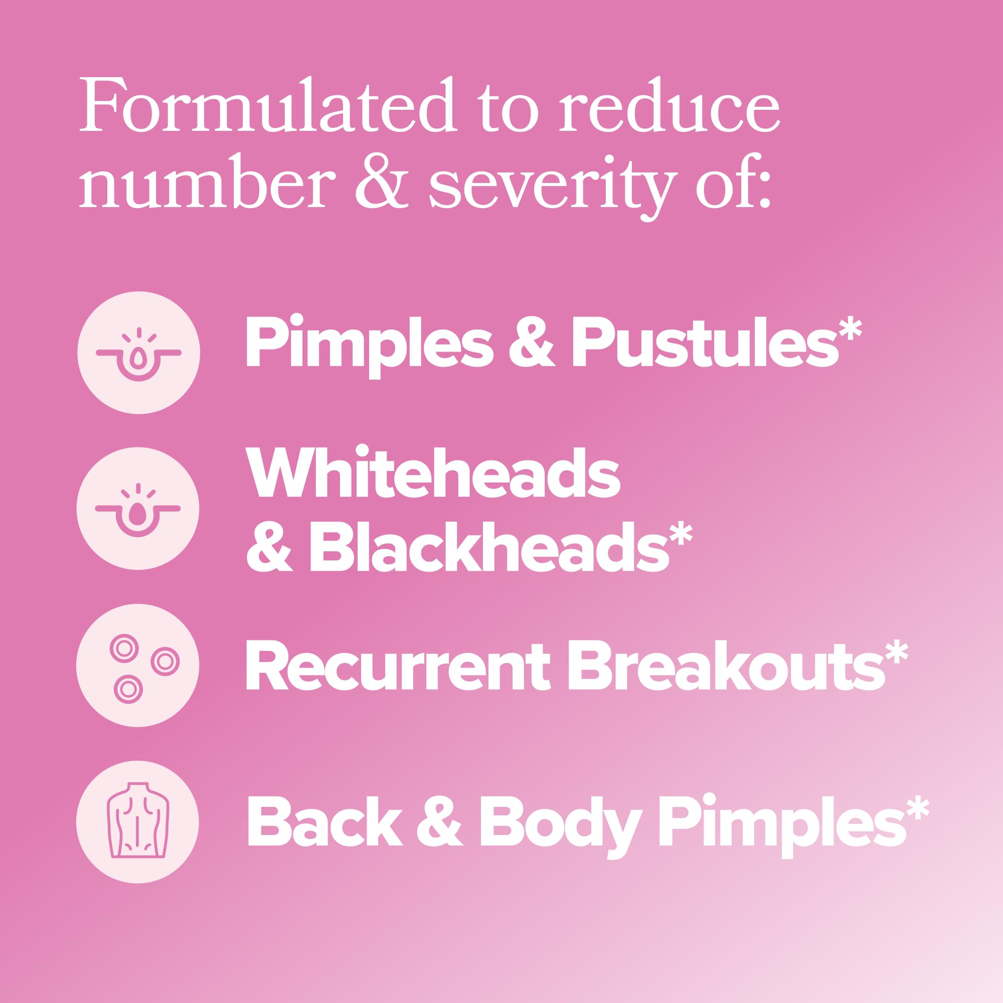 O Positiv FLO Acne capsules being poured for a simple daily routine toward smoother, healthier-looking skin
