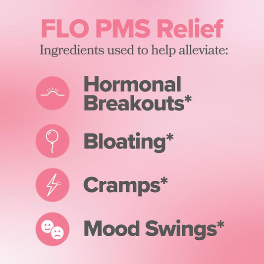 O Positiv FLO PMS Gummies daily dosage display shows two gummies per day