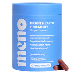 O Positiv MENO bottle with capsules for daily brain health support