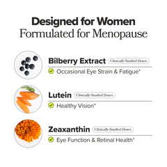 Close-up of lutein and zeaxanthin ingredients in MENO Eye Health.