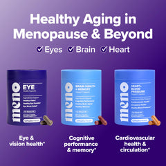 Zeaxanthin and lutein for visual clarity in MENO Eye Health.