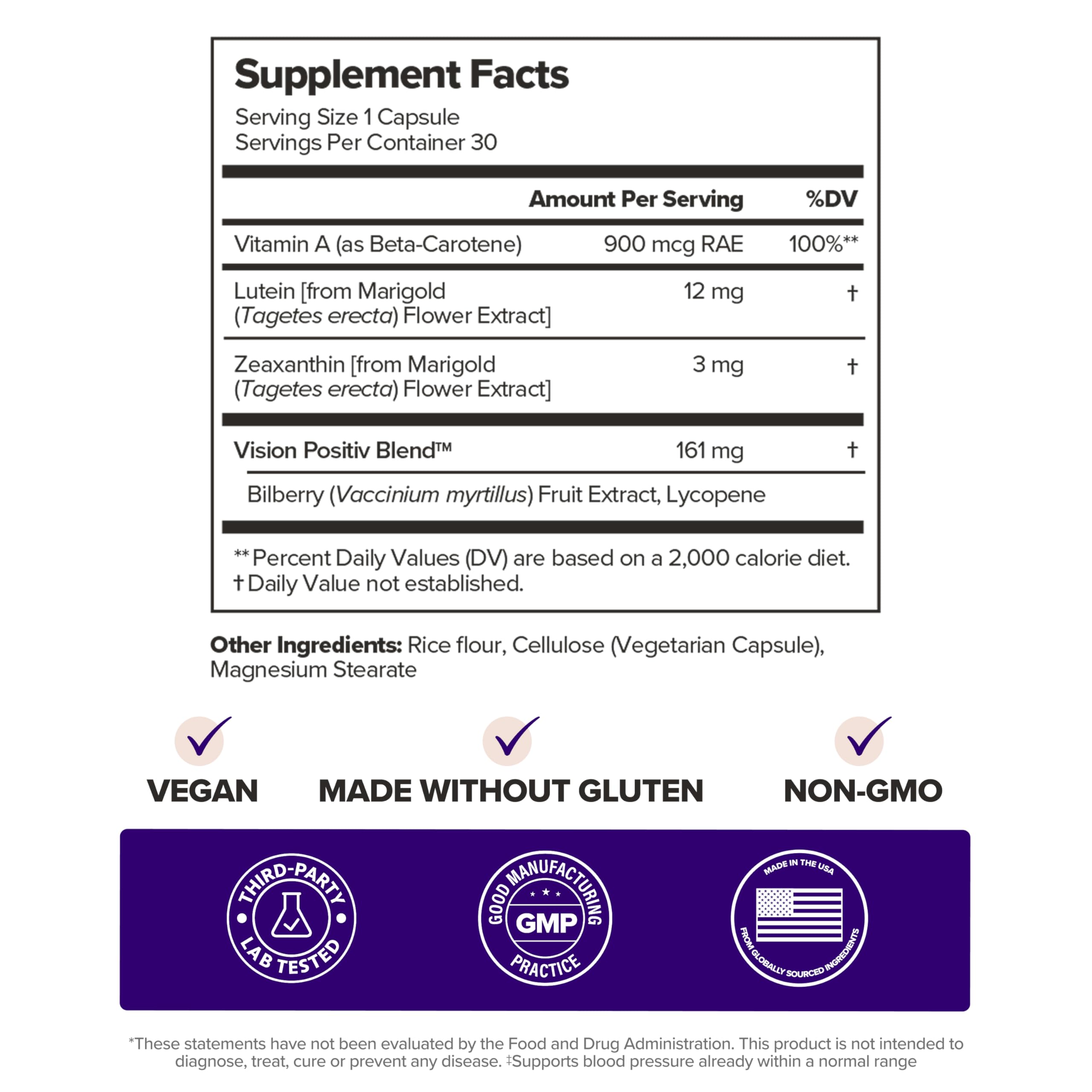 Vitamin A component in MENO Eye Health supports tear production.