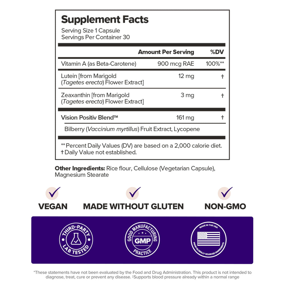 Vitamin A component in MENO Eye Health supports tear production.