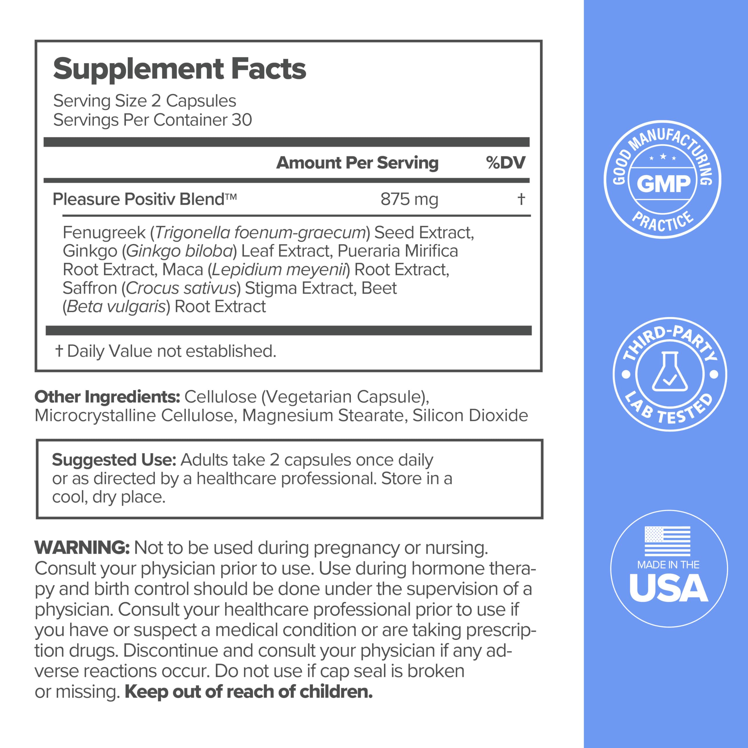 Ingredient highlights of maca root and fenugreek in MENO.