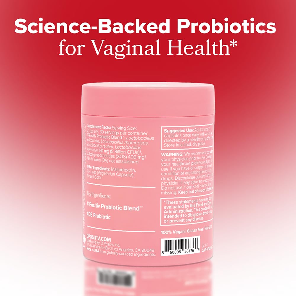 O Positiv URO month-long supply visual emphasizes 60 capsules for consistent use