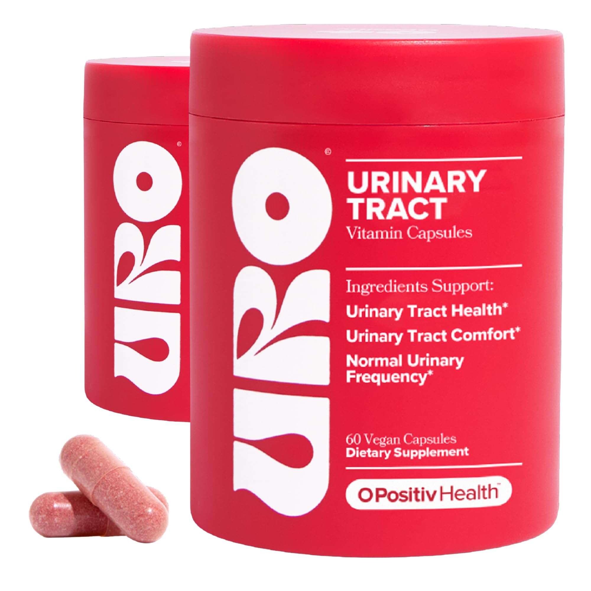 O Positiv URO bottle and packaging for urinary support