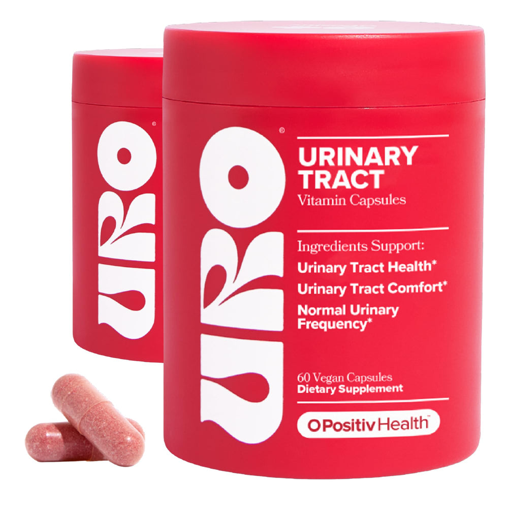 O Positiv URO bottle and packaging for urinary support