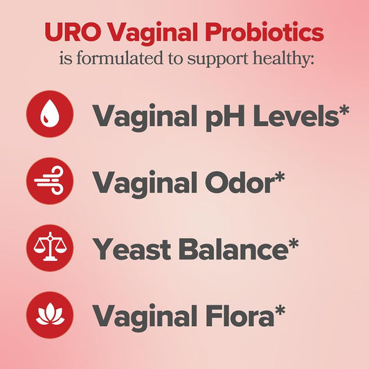 O Positiv URO probiotic capsules for daily use, supports vaginal flora balance