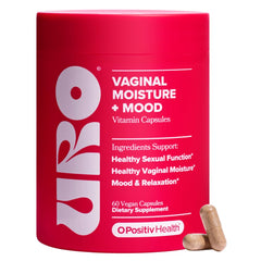 O Positiv URO bottle being poured for daily moisture and mood support