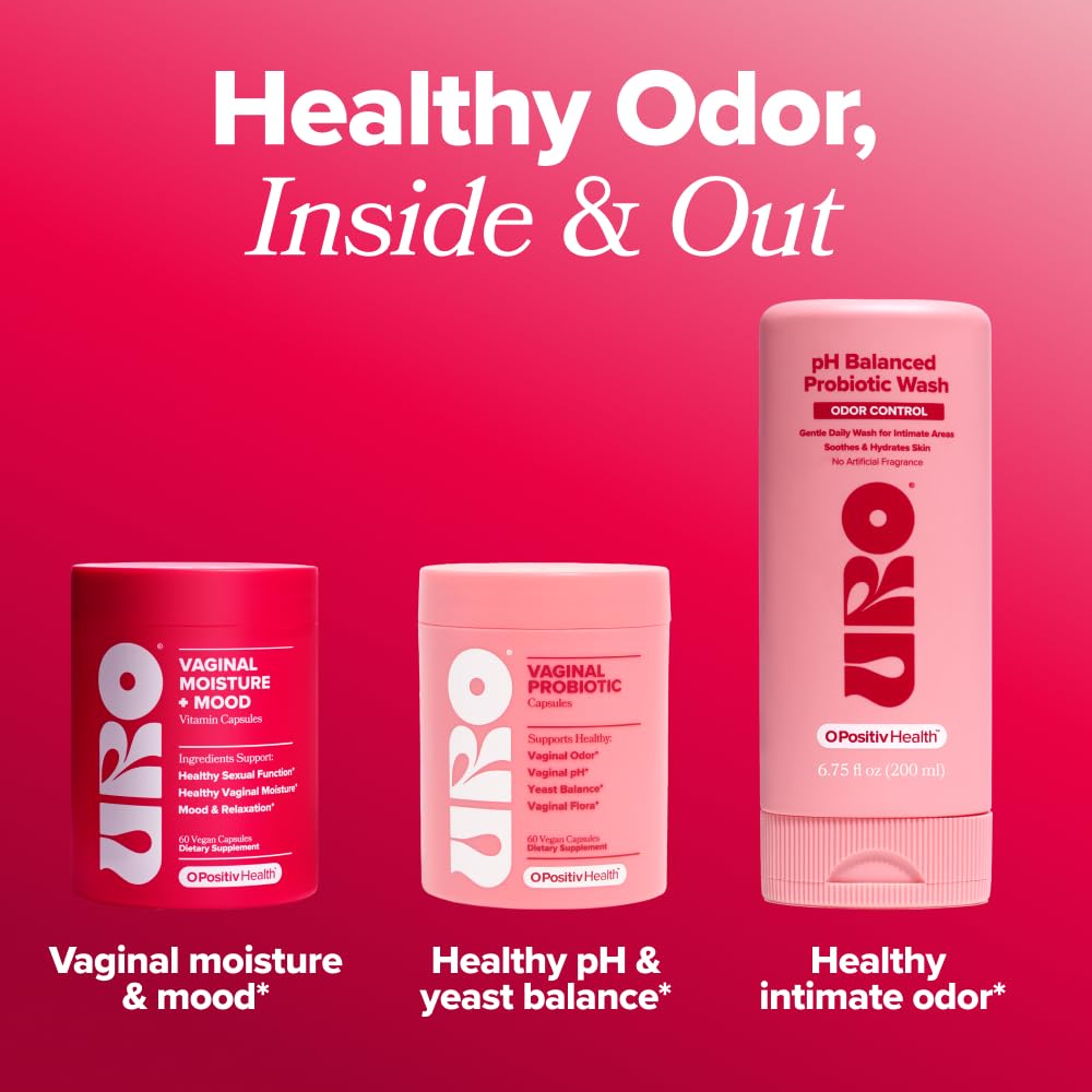 O Positiv URO packaging and ingredients list indicating science-backed options