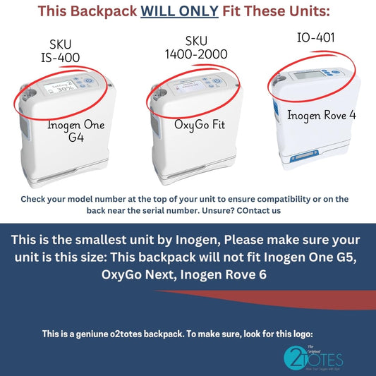 O2TOTES backpack with ventilated mesh back panel for cooling during activity.