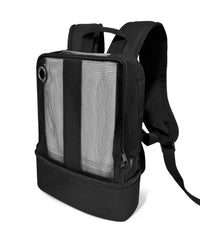 O2TOTES mesh backpack front view with breathable design for cooling your concentrator