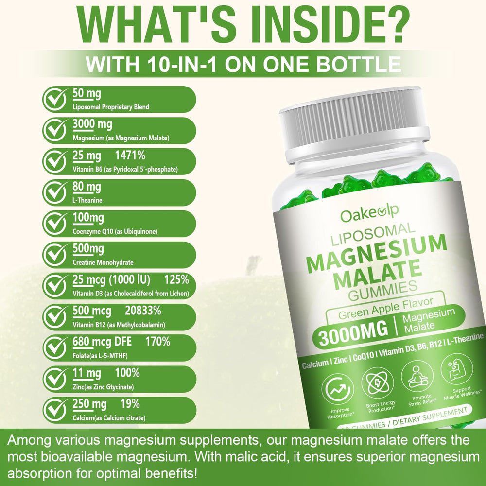 Oakevlp CoQ10 and creatine bottle supports heart energy and cognitive vitality.