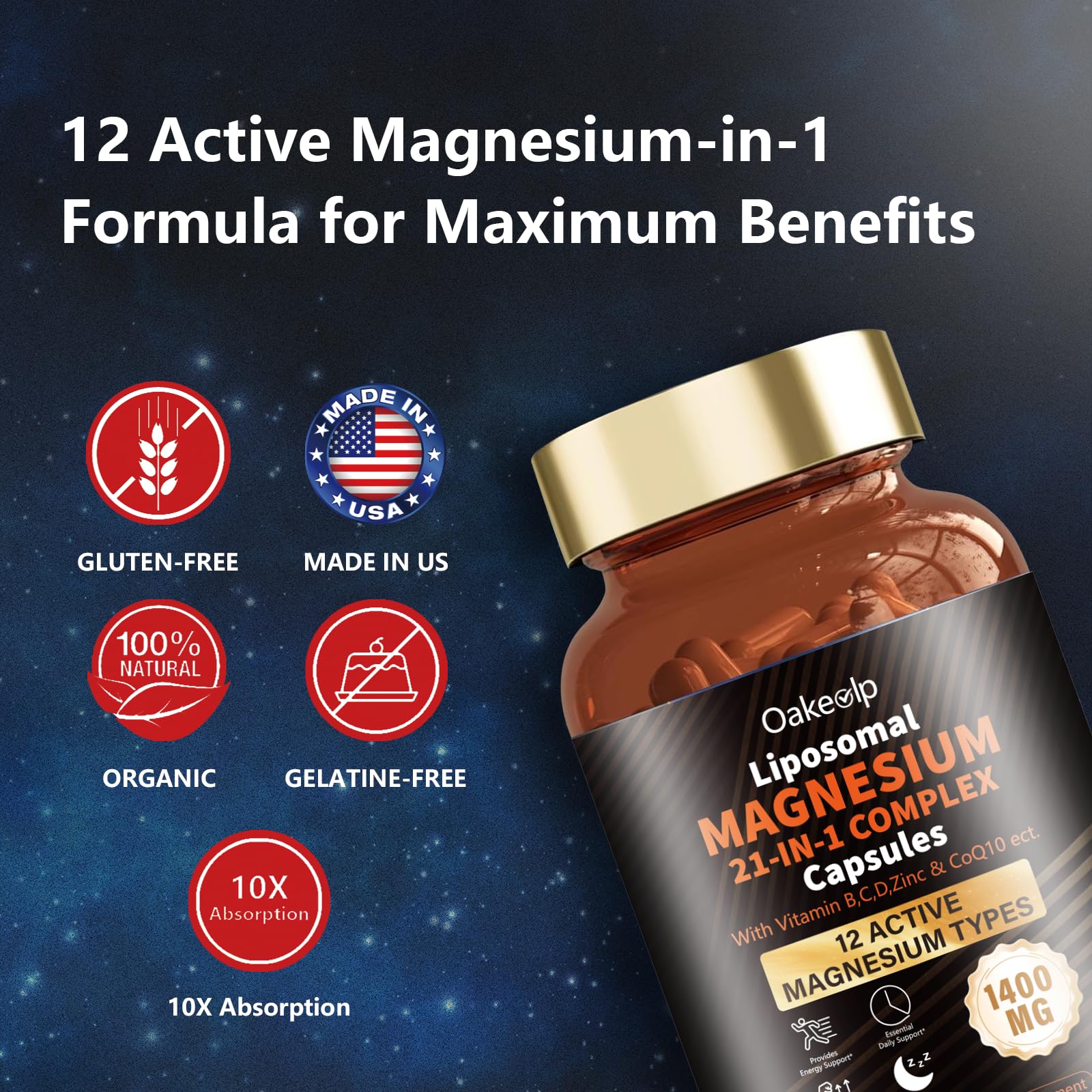 Oakevlp health-support illustration conveying potential cardiovascular and muscle wellness benefits.