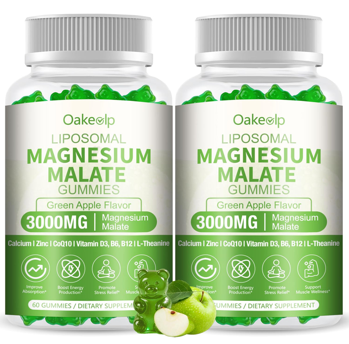 Oakevlp liposomal magnesium bottle for enhanced absorption and energy.