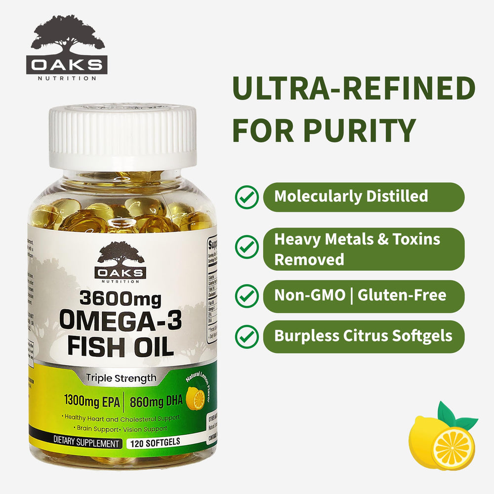 Oaks Nutrition Omega-3 sustainability badge and wild-caught sourcing