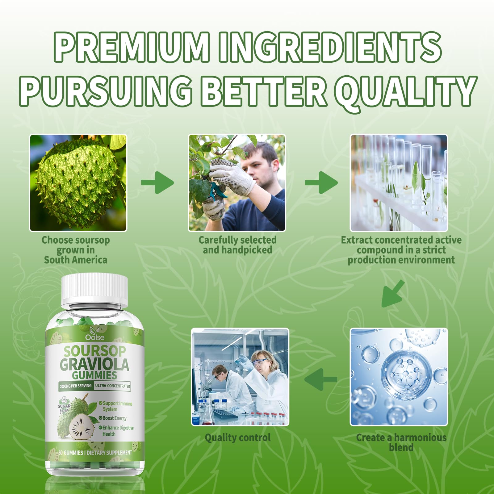 OALSE vegan gluten-free gummies package highlights plant-based wellness snack.