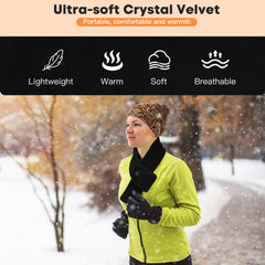 OANUIEM heated neck wrap back heat area detail highlighting targeted neck warmth.