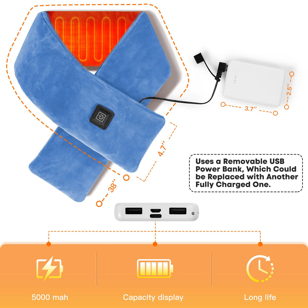 Battery pack included for extended warmth and flexibility.