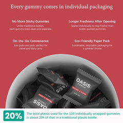 Oasis-Force Berberine Gummies individually wrapped for freshness and ease
