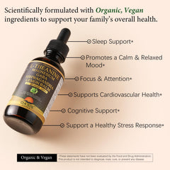 OASIS FORCE L-Theanine Drops blend includes GABA and magnesium glycinate for a balanced formulation.