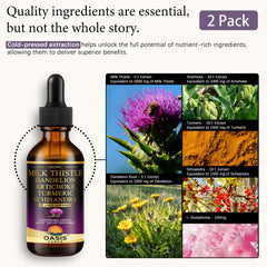 Oasis Force Milk Thistle Liquid dropper dispensing for easy daily dosing